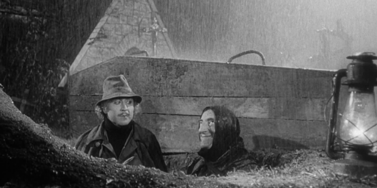 Gene Wilder e Marty Feldman in una scena di Young Frankenstein